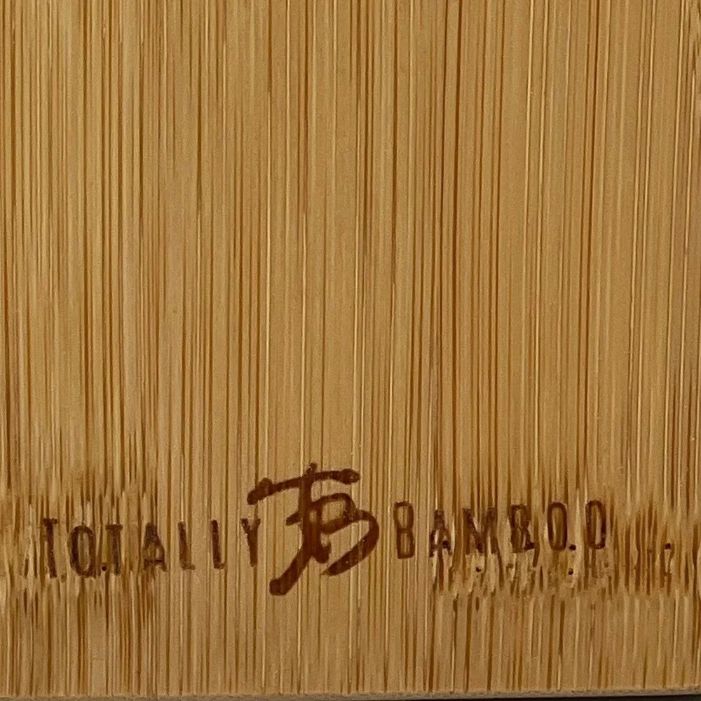 Totally Bamboo Minnesota State Map Cutting Board Unisex Medium Brown NWOT